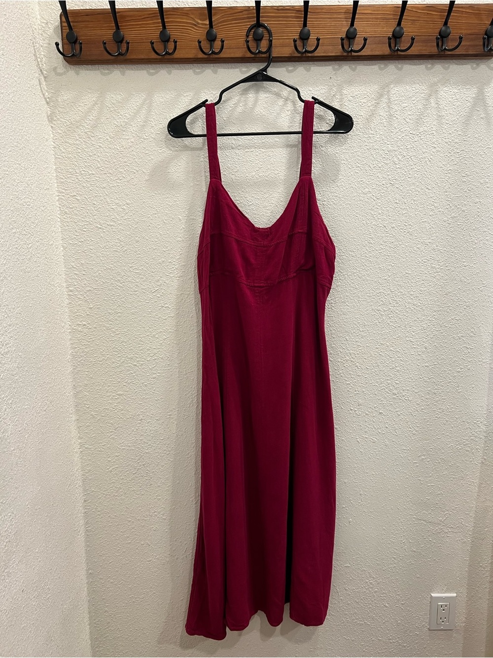 Universal Thread Sleeveless Maxi Dress in Deep Raspberry